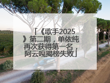 《歌手2025》第二期，单依纯再次获得第一名，阿云嘎揭榜失败