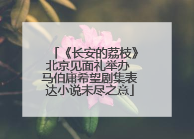 《长安的荔枝》北京见面礼举办 马伯庸希望剧集表达小说未尽之意