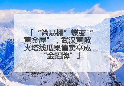 “简易棚”蝶变“黄金屋”，武汉黄陂火塔线瓜果售卖亭成“金招牌”