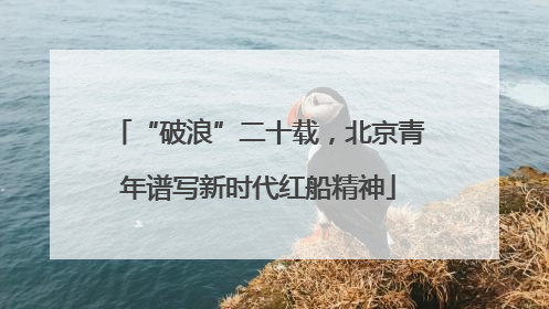 “破浪”二十载，北京青年谱写新时代红船精神