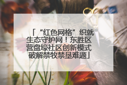 “红色网格”织就生态守护网！东胜区营盘壕社区创新模式破解禁牧禁垦难题
