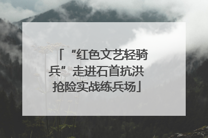 “红色文艺轻骑兵”走进石首抗洪抢险实战练兵场