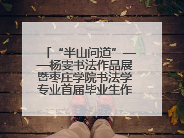 “半山问道”——杨雯书法作品展暨枣庄学院书法学专业首届毕业生作品展在山东省文化馆开幕