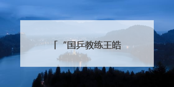 “国乒教练王皓考编”最新进展