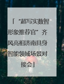“超写实数智形象推荐官”齐风亮相济南具身智能领域场景对接会