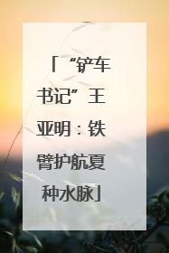 “铲车书记”王亚明：铁臂护航夏种水脉