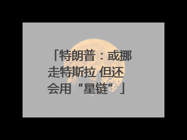 特朗普：或挪走特斯拉 但还会用“星链”