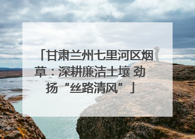 甘肃兰州七里河区烟草：深耕廉洁土壤 劲扬“丝路清风”