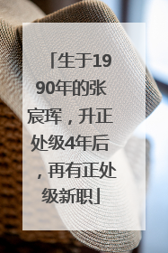 生于1990年的张宸珲，升正处级4年后，再有正处级新职