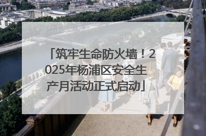 筑牢生命防火墙！2025年杨浦区安全生产月活动正式启动