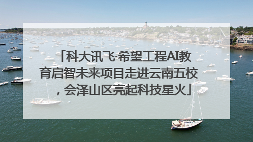 科大讯飞·希望工程AI教育启智未来项目走进云南五校，会泽山区亮起科技星火