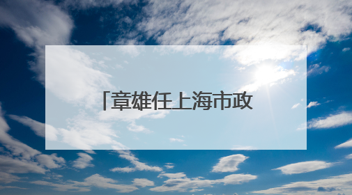 章雄任上海市政府办公厅主任