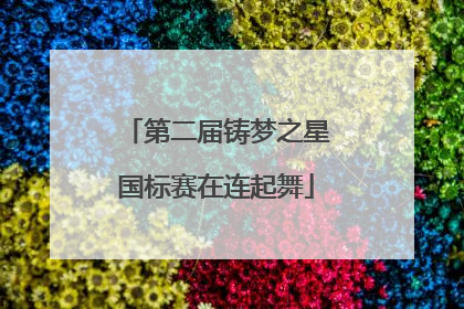第二届铸梦之星国标赛在连起舞