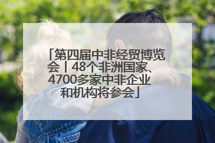 第四届中非经贸博览会丨48个非洲国家、4700多家中非企业和机构将参会