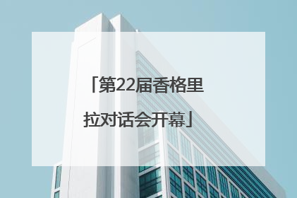 第22届香格里拉对话会开幕