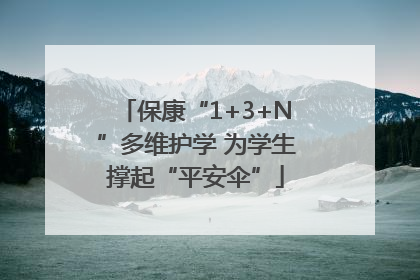保康“1+3+N”多维护学 为学生撑起“平安伞”