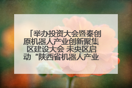 举办投资大会暨秦创原机器人产业创新聚集区建设大会 未央区启动“陕西省机器人产业聚集区”建设