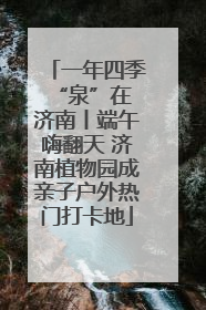 一年四季 “泉”在济南丨端午嗨翻天 济南植物园成亲子户外热门打卡地