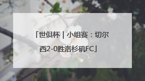 世俱杯|小组赛:切尔西2-0胜洛杉矶FC