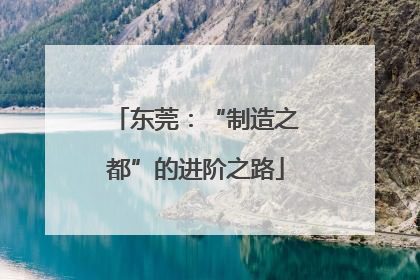东莞：“制造之都”的进阶之路