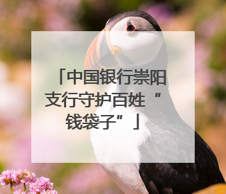 中国银行崇阳支行守护百姓“钱袋子”
