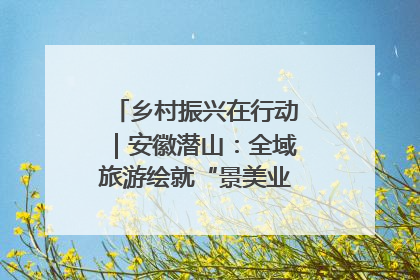 乡村振兴在行动｜安徽潜山：全域旅游绘就“景美业兴民富”新画卷