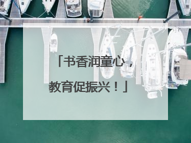书香润童心，教育促振兴！
