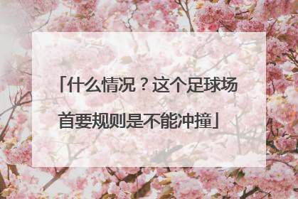 什么情况？这个足球场首要规则是不能冲撞