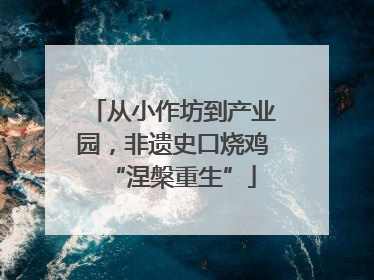 从小作坊到产业园，非遗史口烧鸡“涅槃重生”