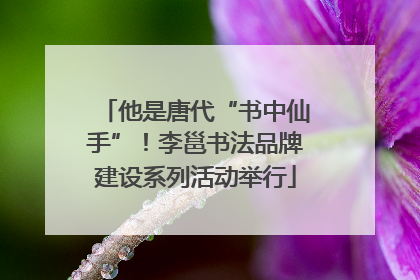 他是唐代“书中仙手”！李邕书法品牌建设系列活动举行