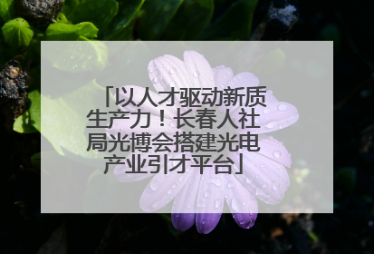 以人才驱动新质生产力！长春人社局光博会搭建光电产业引才平台