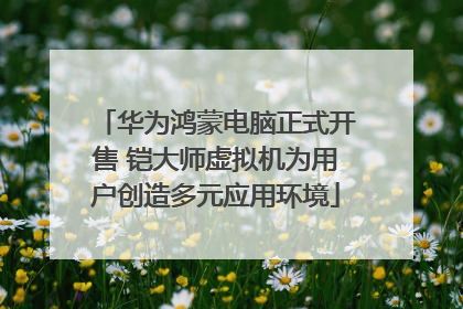 华为鸿蒙电脑正式开售 铠大师虚拟机为用户创造多元应用环境