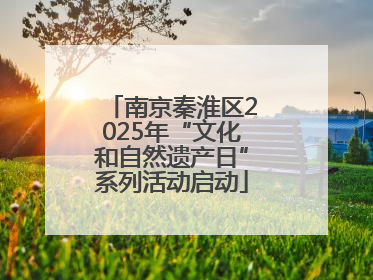 南京秦淮区2025年“文化和自然遗产日”系列活动启动