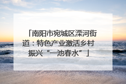 南阳市宛城区溧河街道：特色产业激活乡村振兴“一池春水”