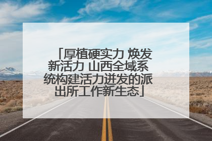 厚植硬实力 焕发新活力 山西全域系统构建活力迸发的派出所工作新生态