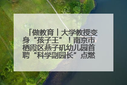 做教育︱大学教授变身“孩子王”！南京市栖霞区燕子矶幼儿园首聘“科学副园长”点燃萌娃科学梦