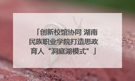 创新校馆协同 湖南民族职业学院打造思政育人“洞庭湖模式”