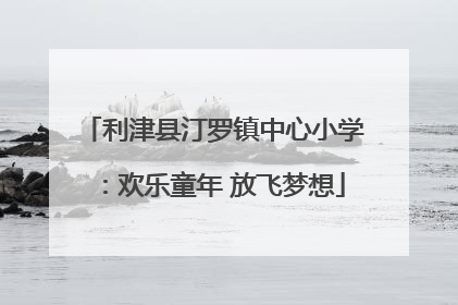 利津县汀罗镇中心小学：欢乐童年 放飞梦想