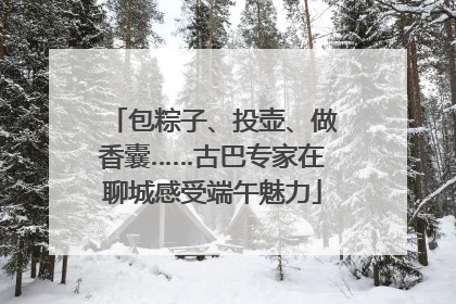 包粽子、投壶、做香囊……古巴专家在聊城感受端午魅力