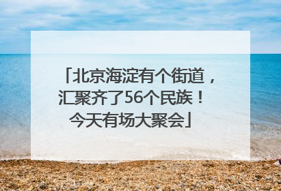 北京海淀有个街道，汇聚齐了56个民族！今天有场大聚会