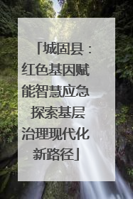 城固县：红色基因赋能智慧应急 探索基层治理现代化新路径