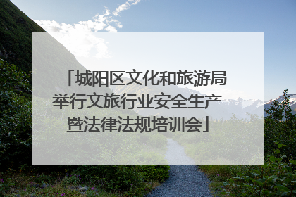 城阳区文化和旅游局举行文旅行业安全生产暨法律法规培训会