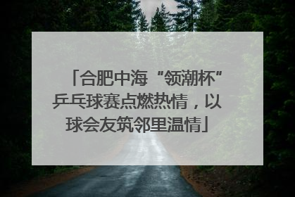 合肥中海“领潮杯”乒乓球赛点燃热情，以球会友筑邻里温情