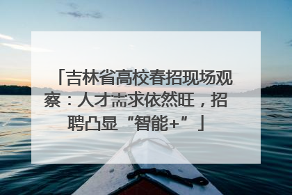 吉林省高校春招现场观察：人才需求依然旺，招聘凸显“智能+”