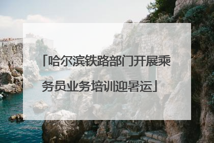 哈尔滨铁路部门开展乘务员业务培训迎暑运