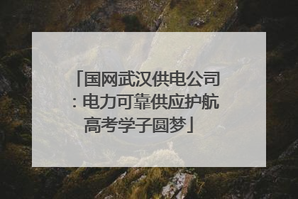 国网武汉供电公司：电力可靠供应护航高考学子圆梦