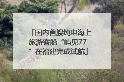 国内首艘纯电海上旅游客船“屿见77”在福建完成试航
