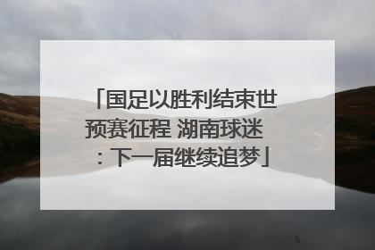 国足以胜利结束世预赛征程 湖南球迷：下一届继续追梦