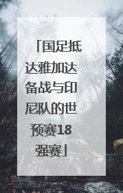 国足抵达雅加达备战与印尼队的世预赛18强赛