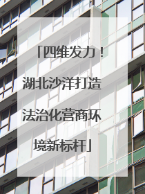 四维发力！湖北沙洋打造法治化营商环境新标杆